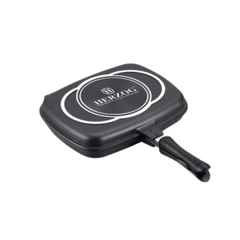 Tigaie Dubla, Antiaderenta, 32 cm, Manere Ergonomice, Manere cu Magnet, Rezistenta la Temperaturi Ridicate, Curatare Usoara, Design Ergonomic, Negru Tigaie Dubla, Antiaderenta, 32 cm, Manere Ergonomice, Manere cu Magnet, Rezistenta la Temperaturi Ridicate, Curatare Usoara, Design Ergonomic, Negru