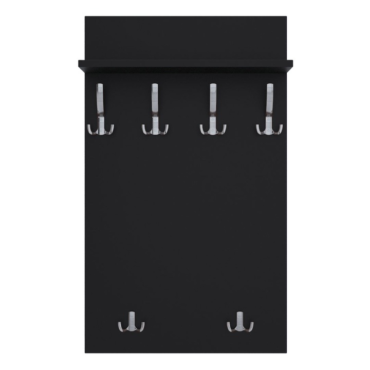 Cuier, PVC/MDF, 100 cm x 60 cm, Negru