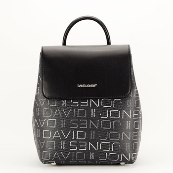 Rucsac cu imprimeu logo Alice Negru Rucsac cu imprimeu logo Alice Negru