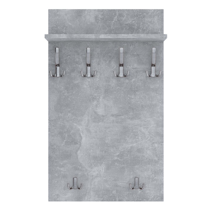 Cuier, PVC/MDF, 120 cm x 60 cm, Gri sidefat