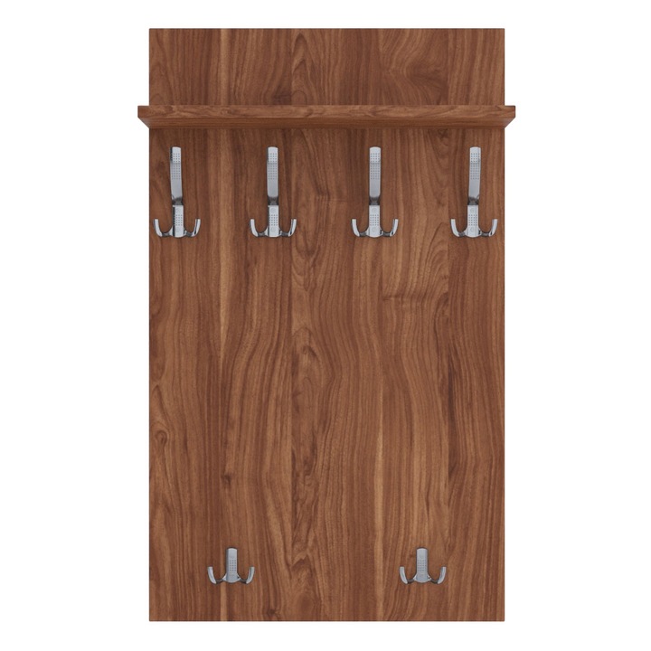 Cuier, PVC/MDF, 120 cm x 60 cm, Maroniu/Argintiu