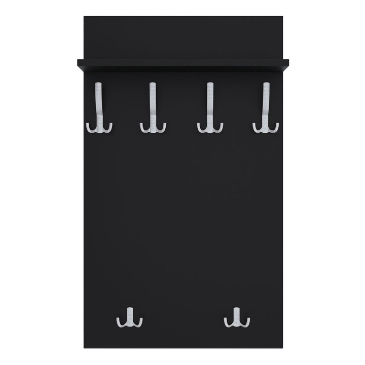 Cuier, PVC/MDF, 100 cm x 60 cm, Negru