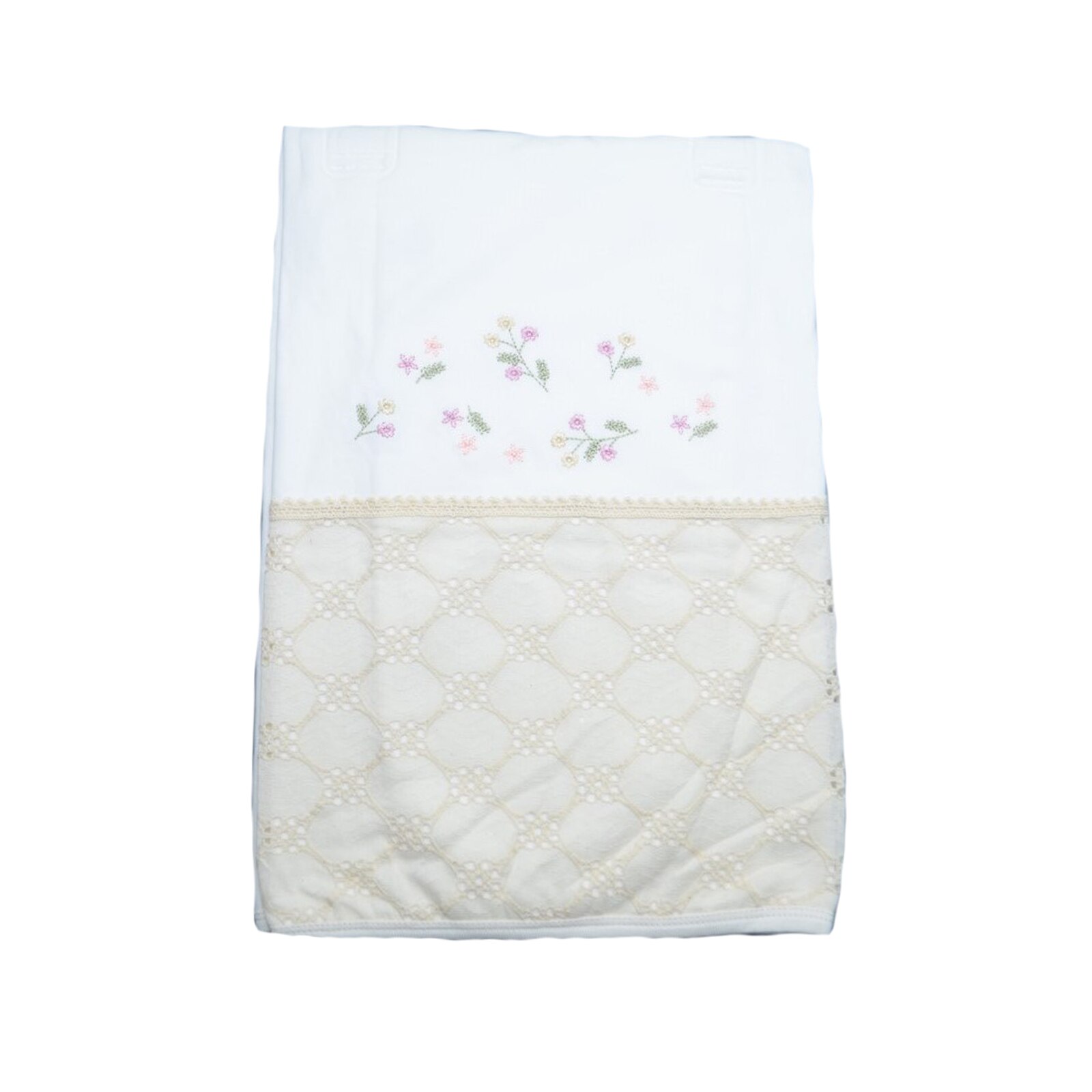 Pled 87 x 85 cm pentru fete Bebelinna 4109, Alb