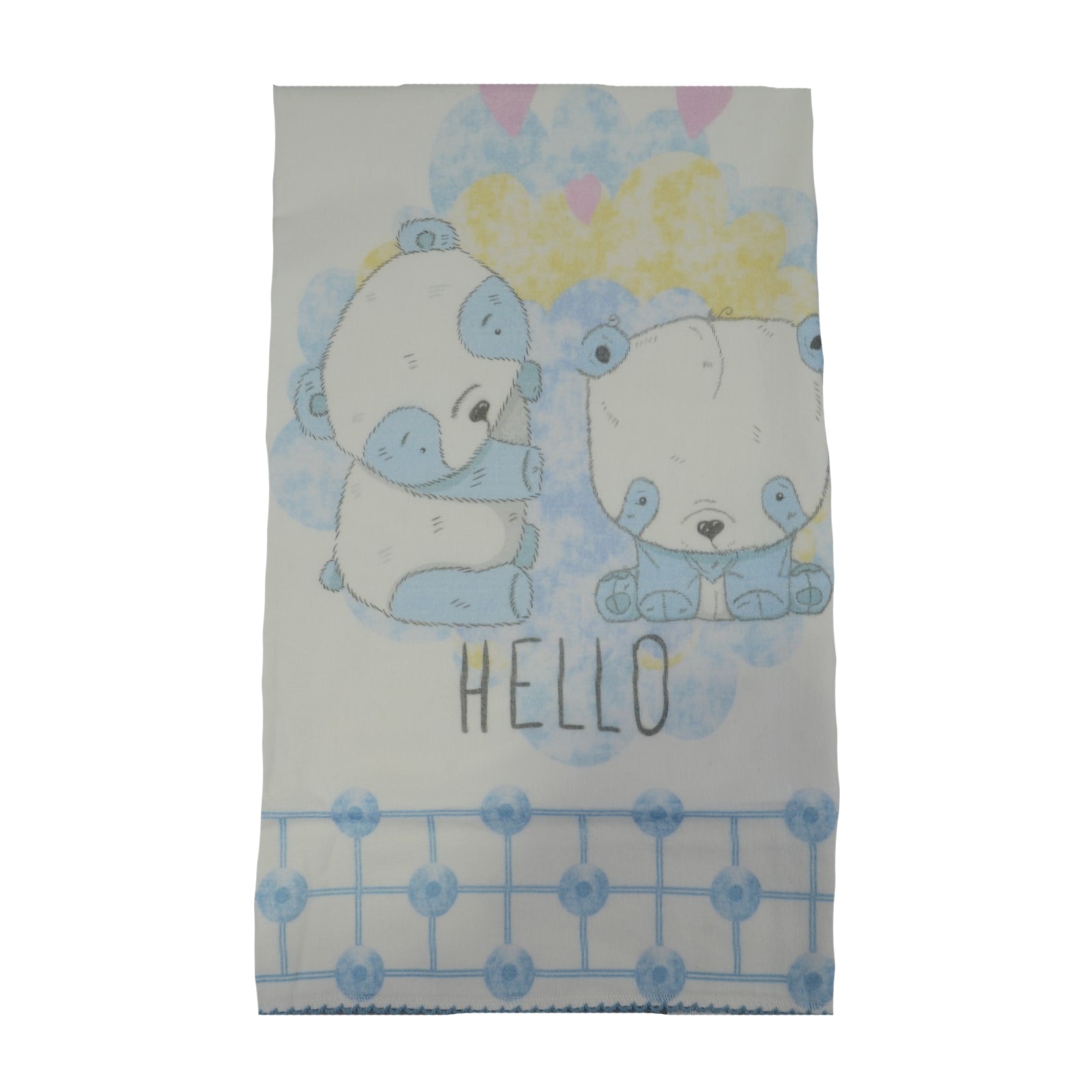 Pled 85 x 85 cm pentru baieti Mini Junior 85-56A, Alb