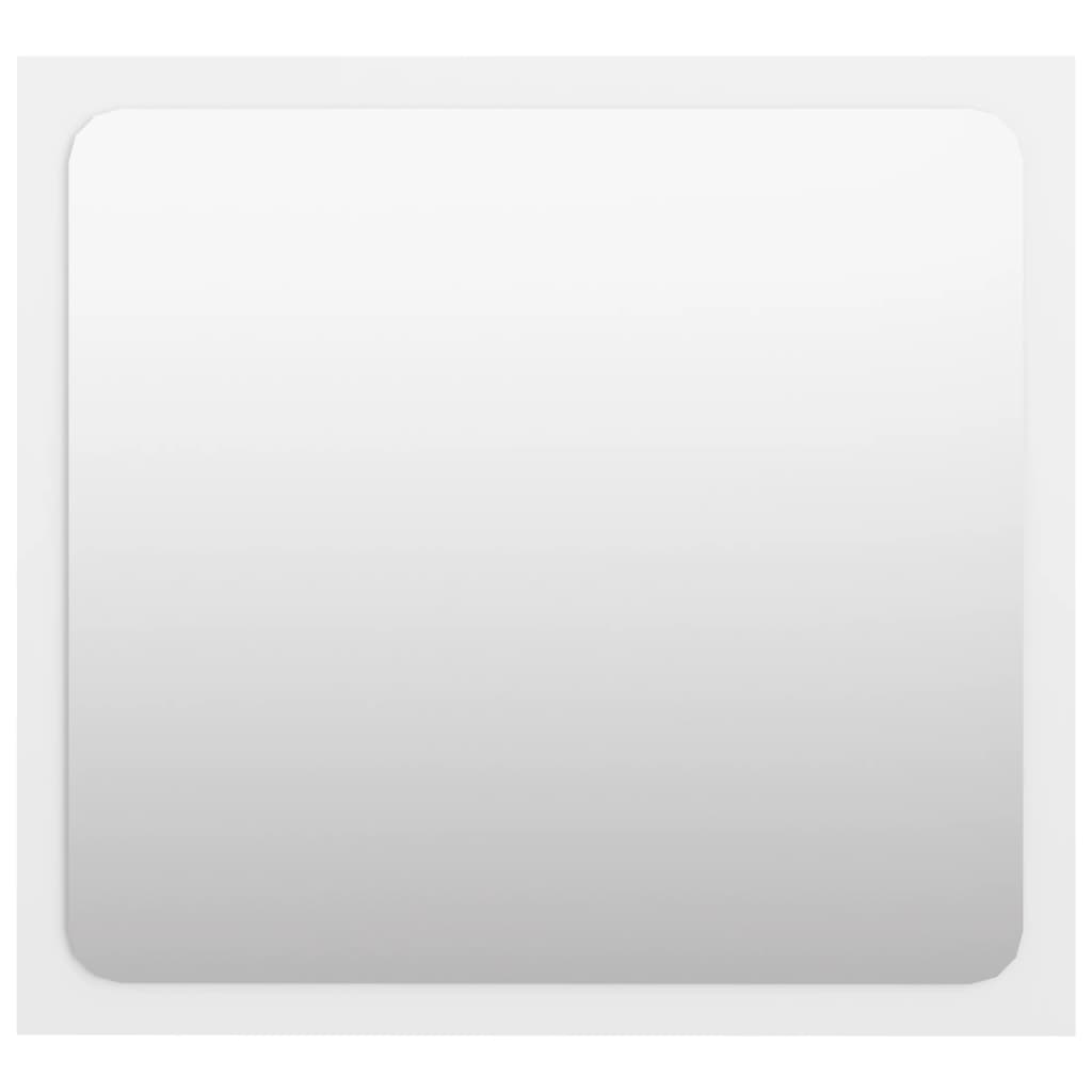 Oglinda de perete pentru baie cu rafturi vidaXL, PAL, 90 x 10.5 x 45 cm, Alb