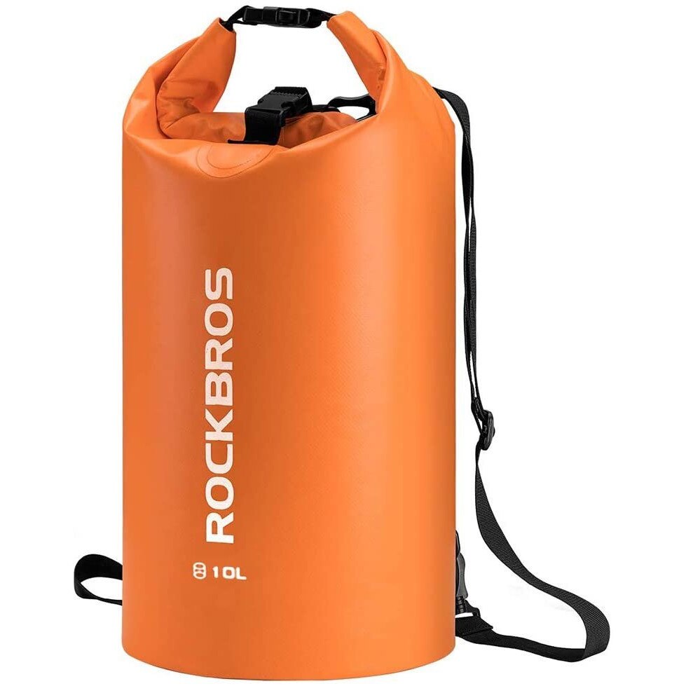 Sac impermeabil Rockbros, PVC, 10L, Portocaliu