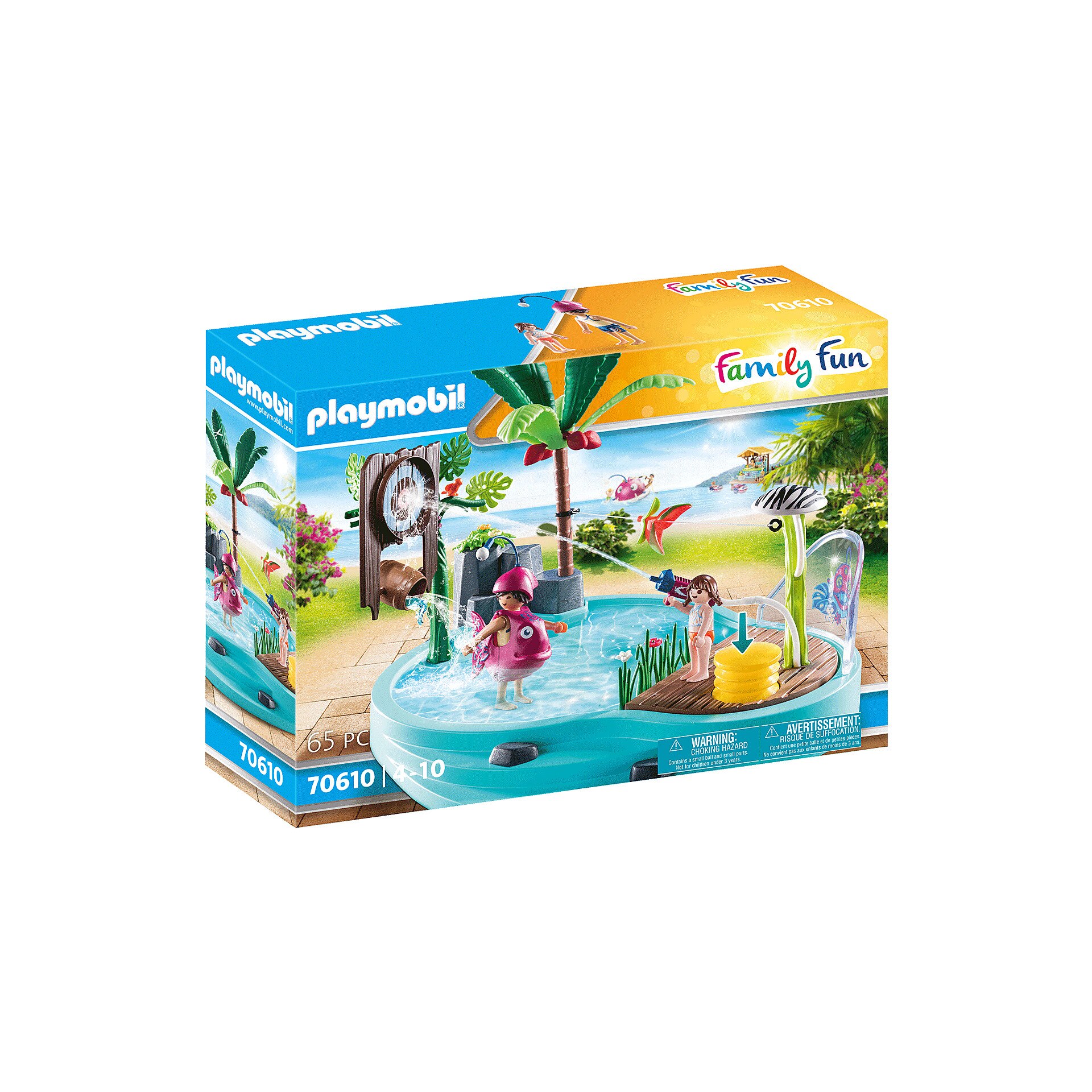 Set de joaca Playmobil, Piscina distractiva cu pulverizator de apa, 70610