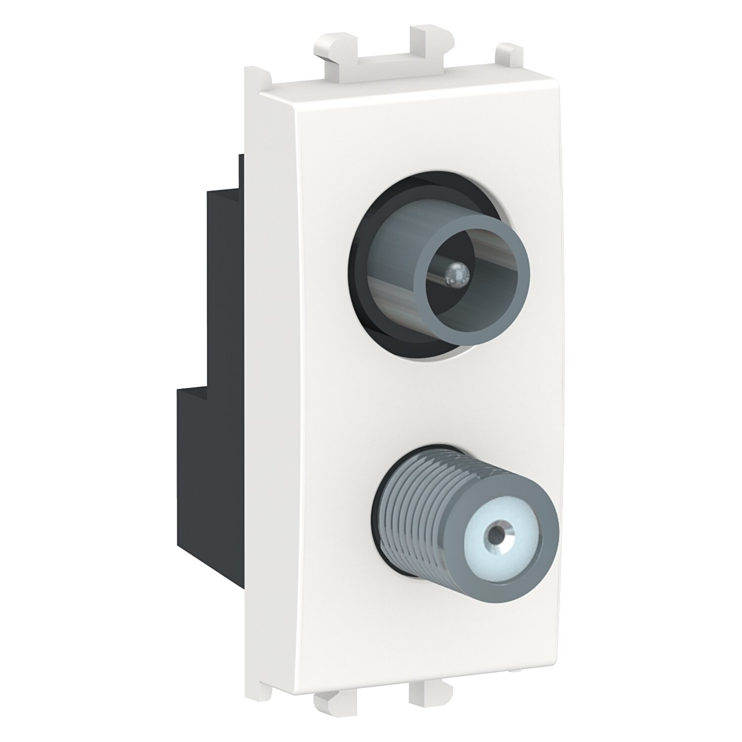 Priza TV-SAT de capat, 1M, alb