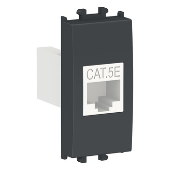 Priza date RJ45 cat5, 1M, negru Priza date RJ45 cat5, 1M, negru