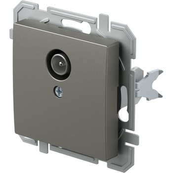 Priza TV 1 port, titan, fara rama Priza TV 1 port, titan, fara rama