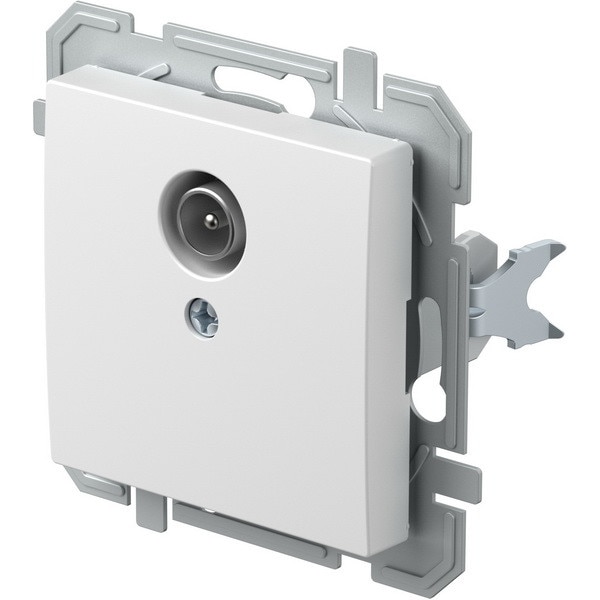 Priza TV 1 port, alb polar, fara rama