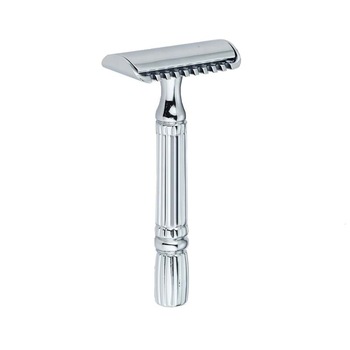 Aparat de ras Classic Safety Razor Techstar® SR9, Aliaj de Zinc, Cu Lame De Rezerva, Reutilizabil, Ecologic, Argintiu Aparat de ras Classic Safety Razor Techstar® SR9, Aliaj de Zinc, Cu Lame De Rezerva, Reutilizabil, Ecologic, Argintiu
