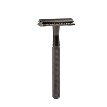 Aparat de ras Classic Safety Razor Techstar® SR1, Aliaj de Zinc, Cu Lame De Rezerva, Reutilizabil, Ecologic, Negru Aparat de ras Classic Safety Razor Techstar® SR1, Aliaj de Zinc, Cu Lame De Rezerva, Reutilizabil, Ecologic, Negru