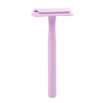 Aparat de ras Classic Safety Razor Techstar® SR3, Aliaj de Zinc, Cu Lame De Rezerva, Reutilizabil, Ecologic, Roz Aparat de ras Classic Safety Razor Techstar® SR3, Aliaj de Zinc, Cu Lame De Rezerva, Reutilizabil, Ecologic, Roz