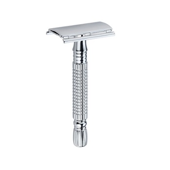 Aparat de ras Classic Safety Razor Techstar® SR4, Aliaj de Zinc, Cu Lame De Rezerva, Reutilizabil, Ecologic, Argintiu Aparat de ras Classic Safety Razor Techstar® SR4, Aliaj de Zinc, Cu Lame De Rezerva, Reutilizabil, Ecologic, Argintiu