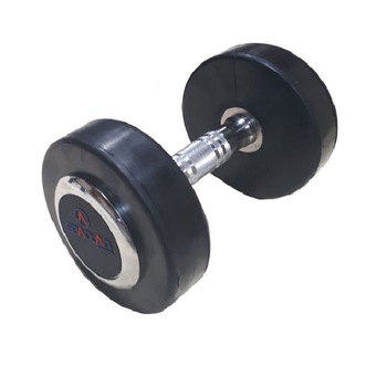 Gantera profesionala, Spartan, 50 kg, cu capac din cauciuc, materiale durabile Gantera profesionala, Spartan, 50 kg, cu capac din cauciuc, materiale durabile