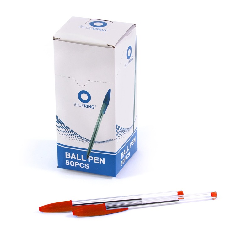 Golyóstoll kupakos Bluering 0,7 mm Piros