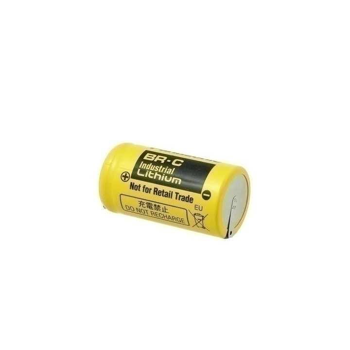 Baterie litiu Panasonic BR-C 3.0V 5000mAh, cu terminale lipite