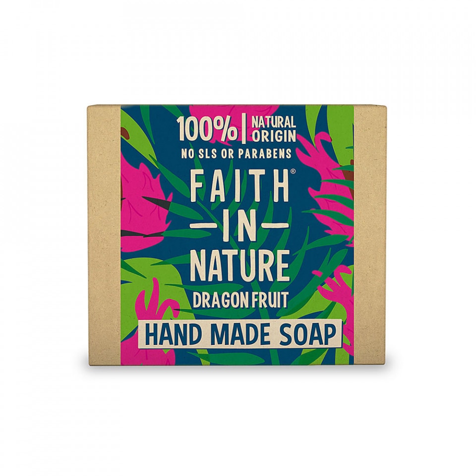 Sapun natural solid cu Fructul Dragonului, Faith in Nature, 100 gr