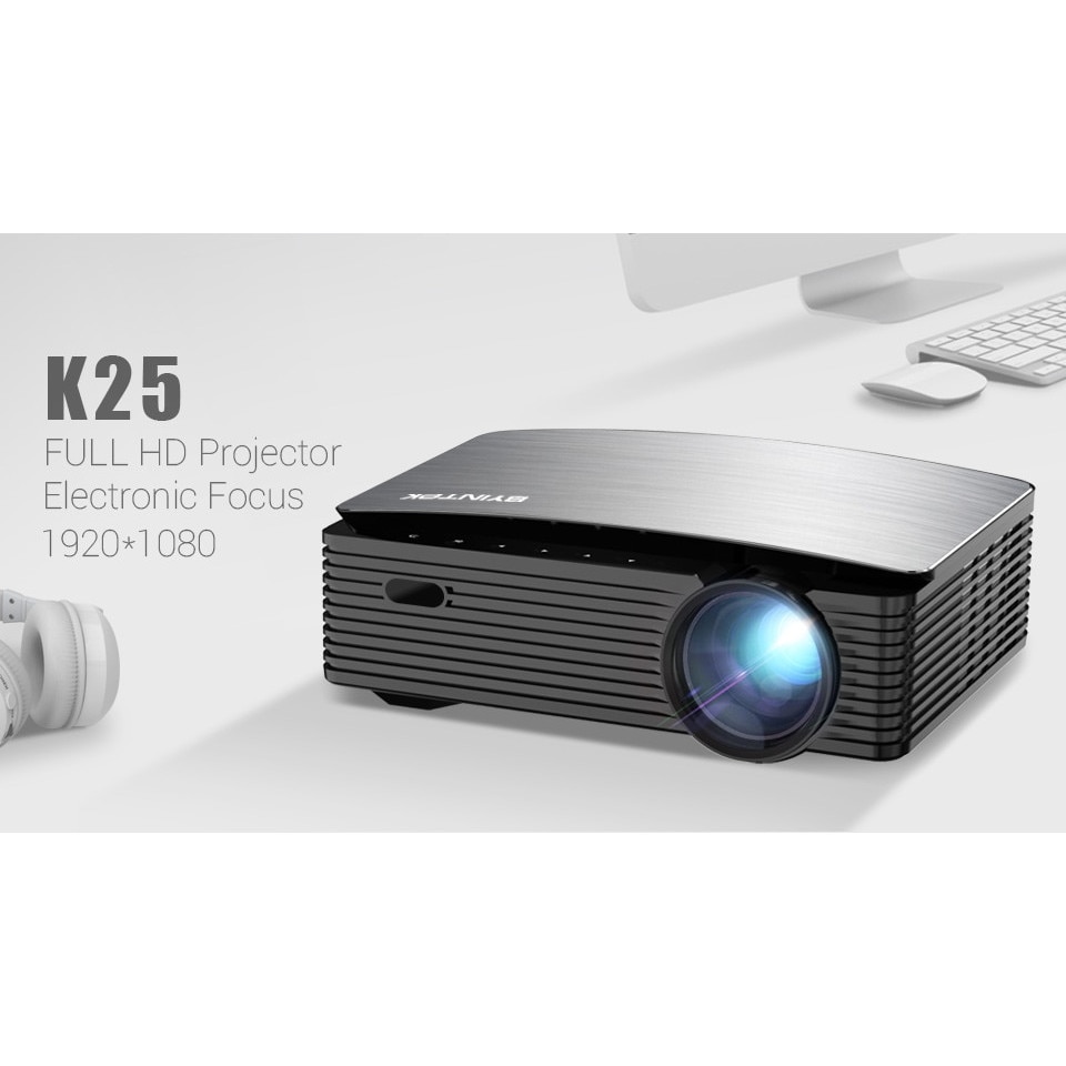 Smart LCD видео проектор, BYINTEK K25, Real full HD 1080P, 4k, 7000 ...