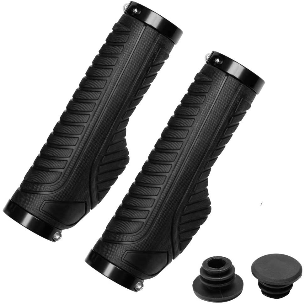 Mansoane aderente ghidon, Rockbros, Cauciuc/Polipropilena, 22 mm, Negru