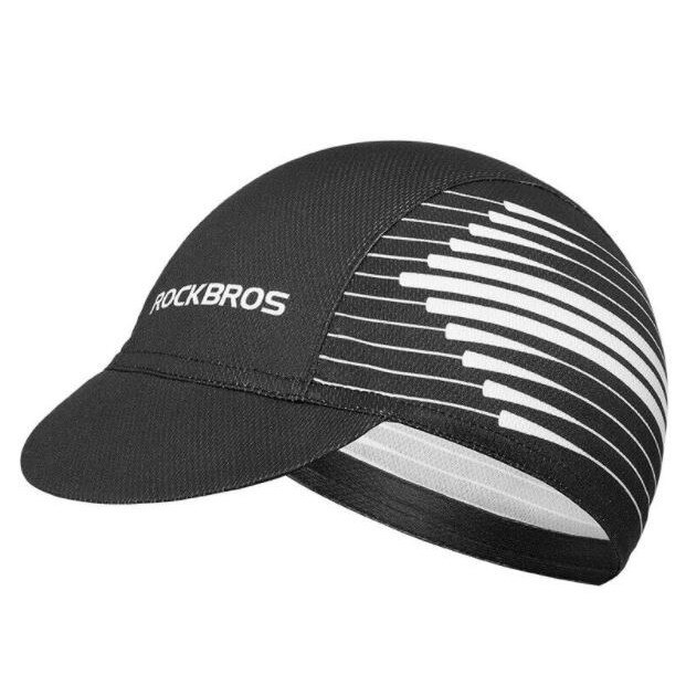 Sapca sport Rockbros, Anti-UV, Poliester, 56-61 cm, Negru/Alb