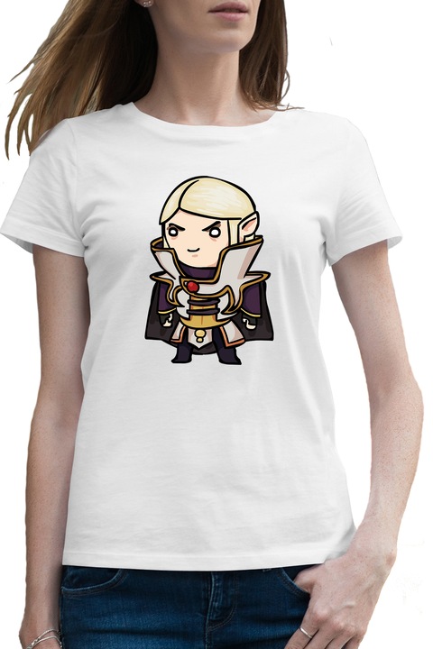 Дамска тениска Dota 2 Invoker Trainer Chibi Fan Artv, Бял