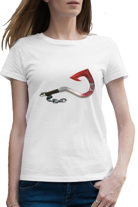 Дамска тениска Dota 2 Pudge Hook Doomsday Ripper Weaponv, Бял