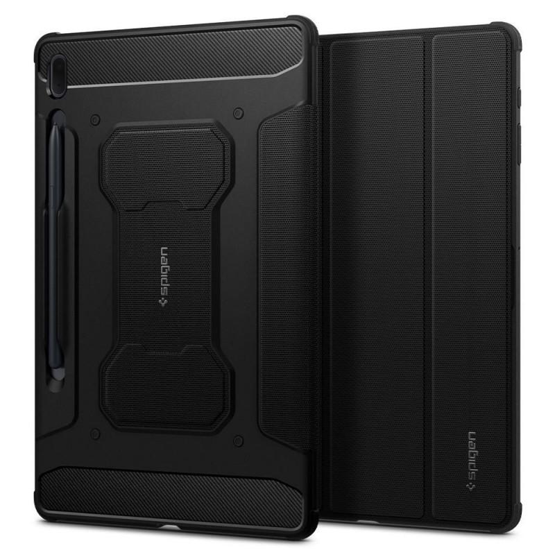 Husa Spigen Rugged Armor Pro compatibila cu Samsung Galaxy Tab S7 FE 5G 12.4 inch Black