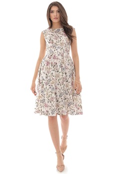 Rochie de vara, Roh DR4282, imprimata, midi Rochie de vara, Roh DR4282, imprimata, midi