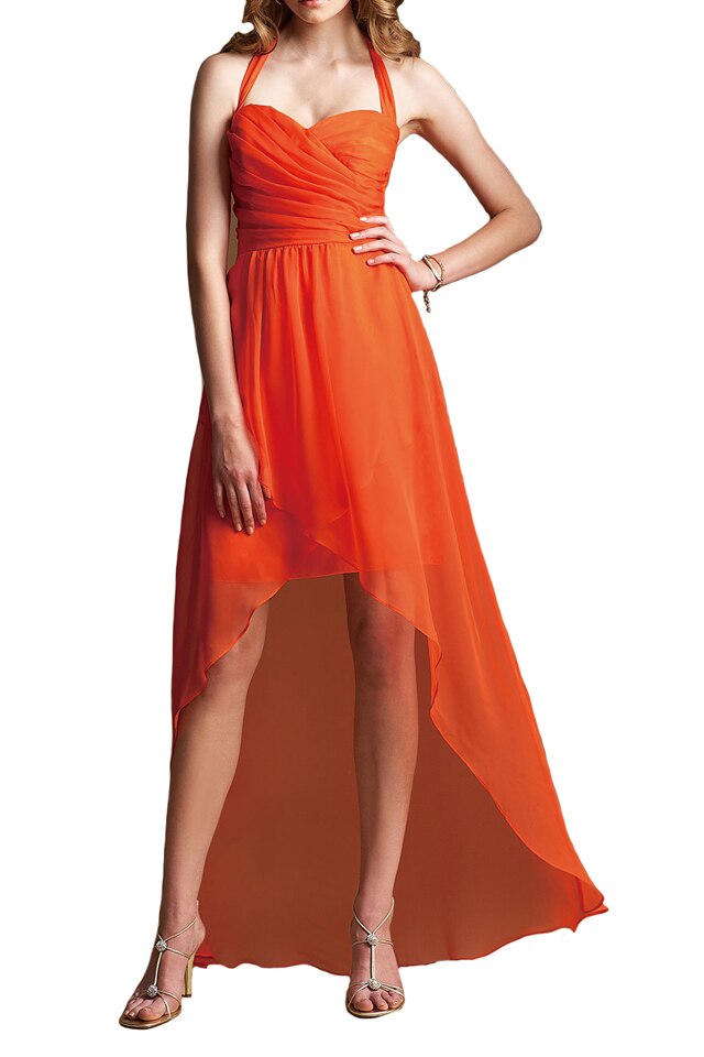 Rochie asimetrica dama Jasmine, mango, 36 EU, midi