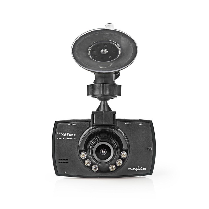 Видеорегистратор DVR Nedis, Full HD 1080p, 2.7", 120°, Черен