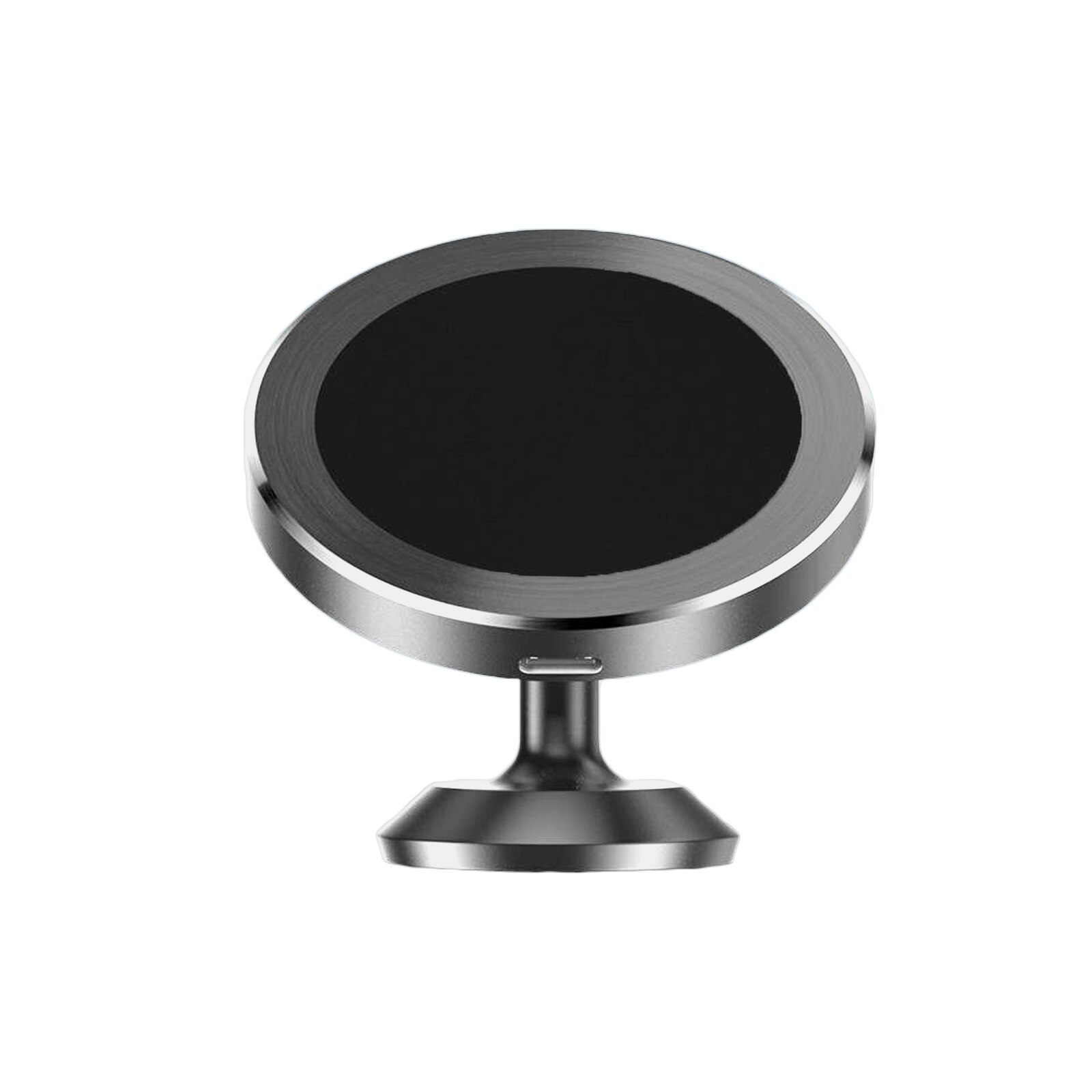 Incarcator suport auto wireless ZEPO 15W, compatibil iPhone 12, prindere magnetica, rotire 360, detasabil, Gri