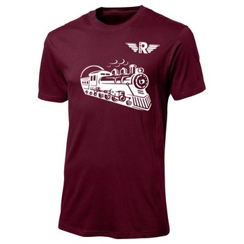 Tricou Locomotiva Rapid 1923, visiniu, marimea M Tricou Locomotiva Rapid 1923, visiniu, marimea M