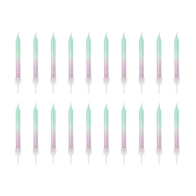 Set 20 Lumanari Ombre, Multicolor, 6 cm