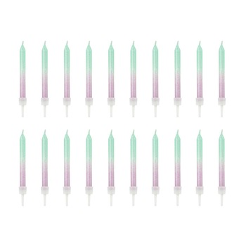 Set 20 Lumanari Ombre, Multicolor, 6 cm Set 20 Lumanari Ombre, Multicolor, 6 cm