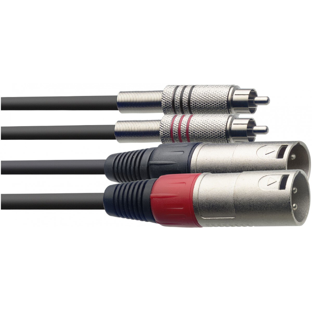 Cablu 2x XLR T / 2x RCA T, 3m Stagg