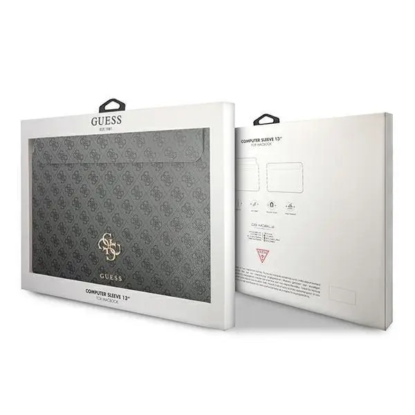 Husa Guess 4G Big Logo compatibila cu laptop 13 inch Gray