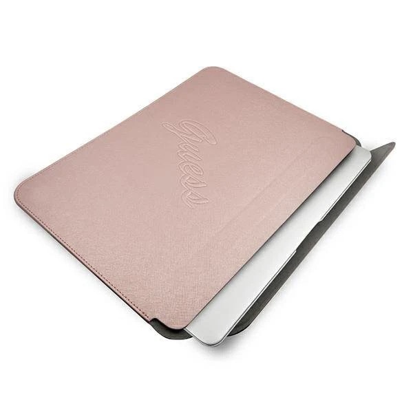 Husa de protectie Guess PU Saffiano 13" pentru Laptop, Roz