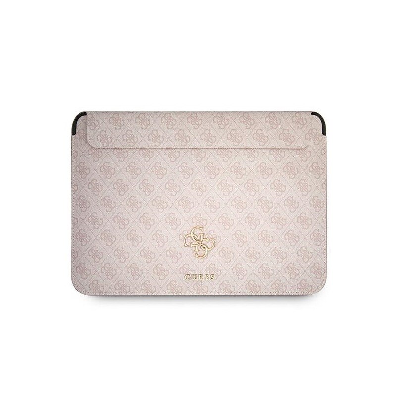 Husa Premium Guess Sleeve Big Logo Compatibila Cu Laptop / Macbook Pro / Air 13inch, Roz