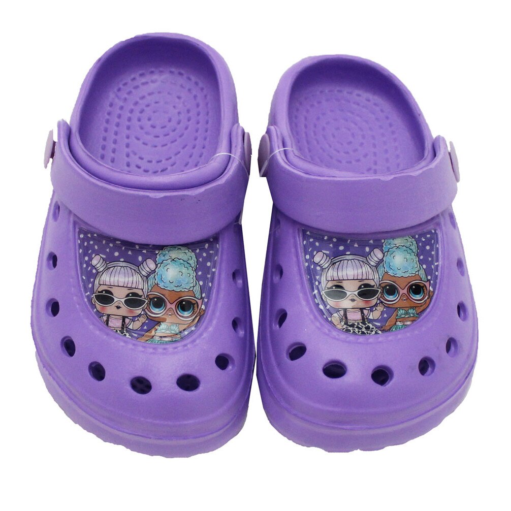 Saboti pentru plaja, LOL, mov