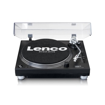 Pick-up Lenco L-3809, USB, Preamplificator integrat, Negru Pick-up Lenco L-3809, USB, Preamplificator integrat, Negru