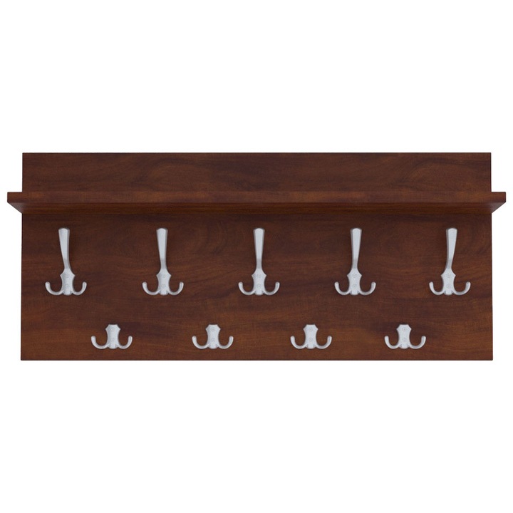 Cuier Verti Caravaggio, MDF, Maro/Gri, 40x90 cm