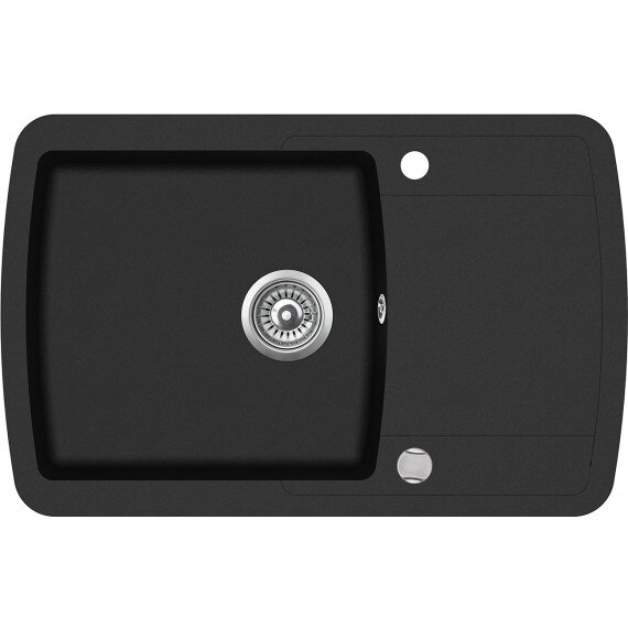Chiuveta bucatarie Optima Lira SQL101-601, 78x50 cm, negru