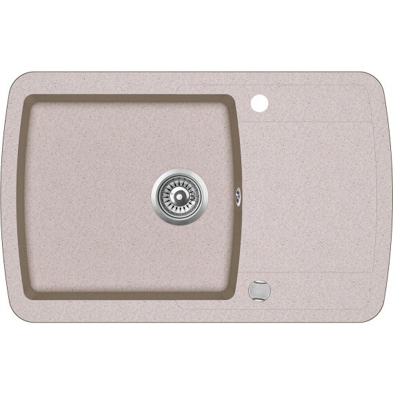 Chiuveta bucatarie Optima Lira SQL101-110, 78x50 cm, bej