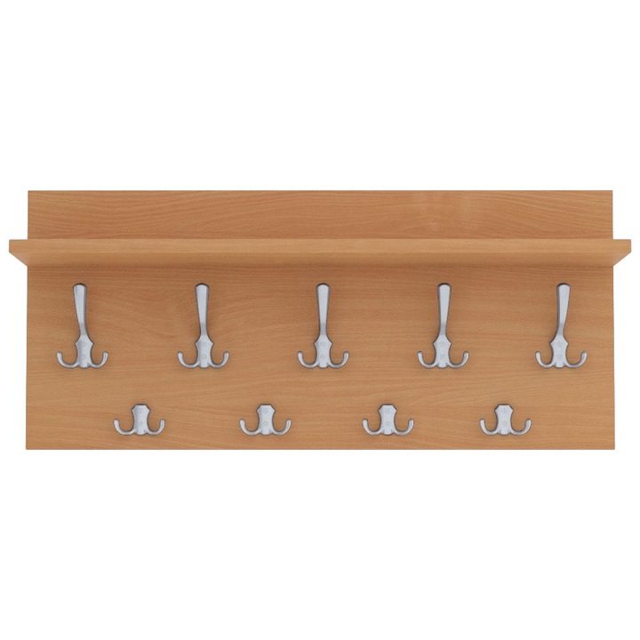 Cuier Verti Bavarian, MDF, Maro/Gri, 40x80 cm