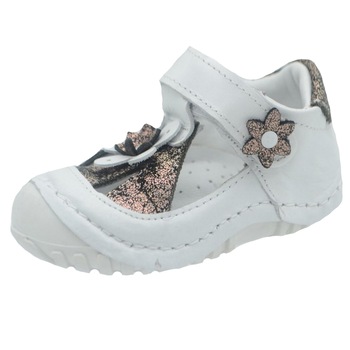 Pantofi ortopedici din piele pentru fete Small Foot SMFT14F-21, Alb 59726 Pantofi ortopedici din piele pentru fete Small Foot SMFT14F-21, Alb 59726