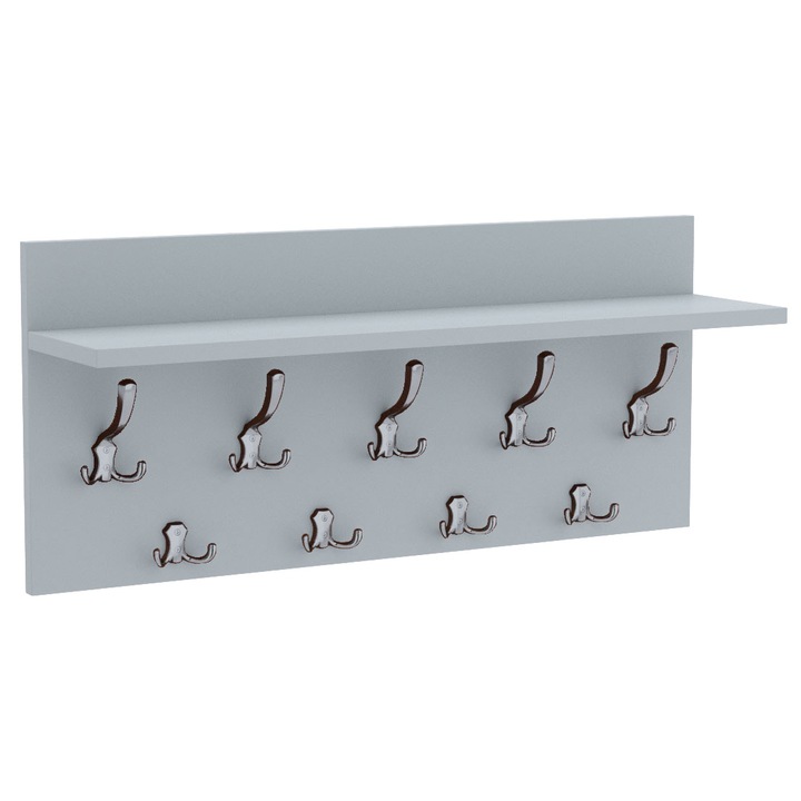 OEM Verti Alder fogas, MDF, 40x80 cm, szürke/króm