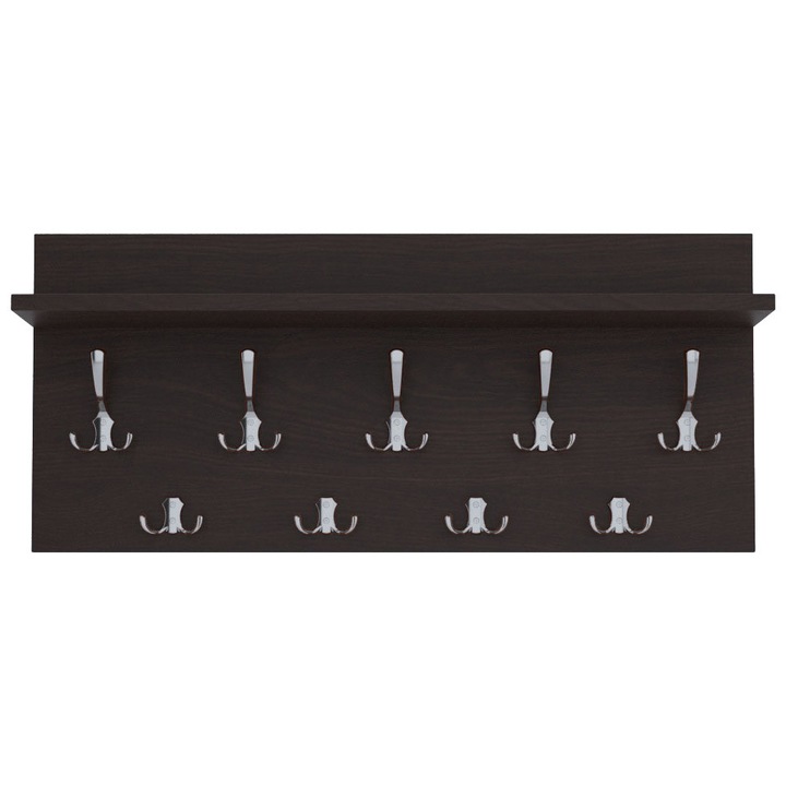 OEM Fogas, MDF, 40x80 cm, barna / króm