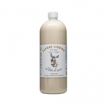 Sapun lichid hidratant pentru maini, fata si corp cu lapte de magarita, La Dispensa, 1000 ml Sapun lichid hidratant pentru maini, fata si corp cu lapte de magarita, La Dispensa, 1000 ml